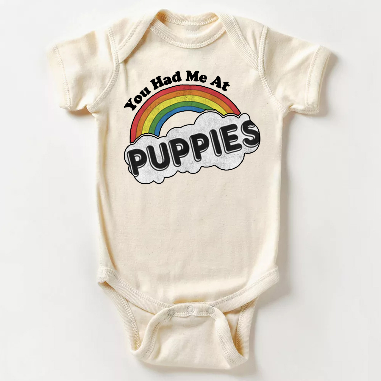 Rainbow Puppies Bodysuit For Baby