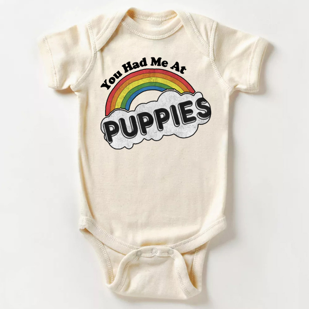 Rainbow Puppies Bodysuit For Baby