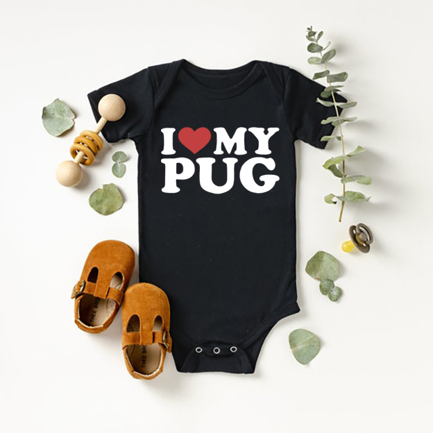 I Love My Personalized Bodysuit For Baby