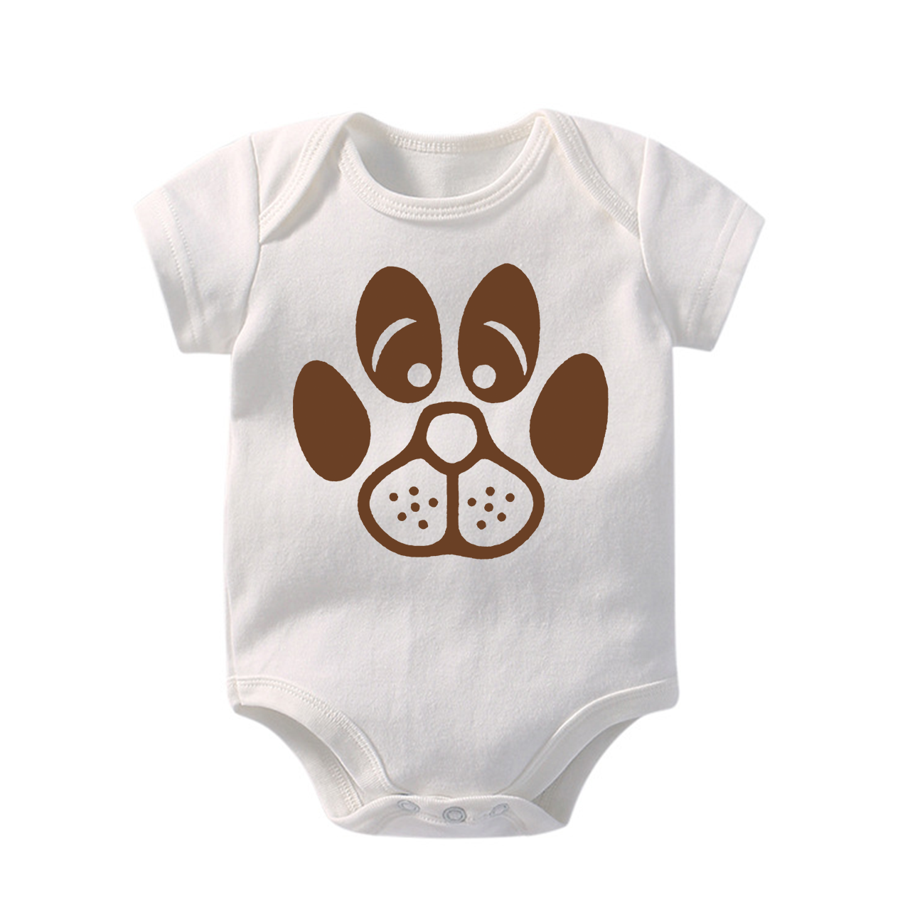 Dog Paw Prints Bodysuit For Baby