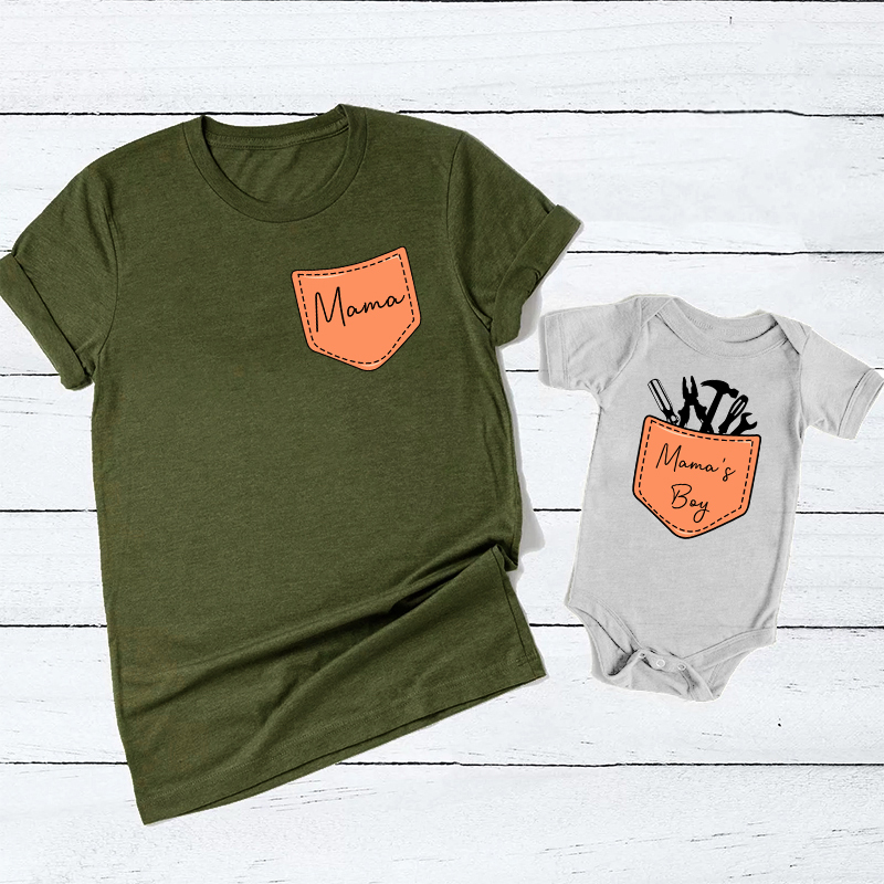 Mama & Mama's Girl Flowers Matching Father's Day Shirt