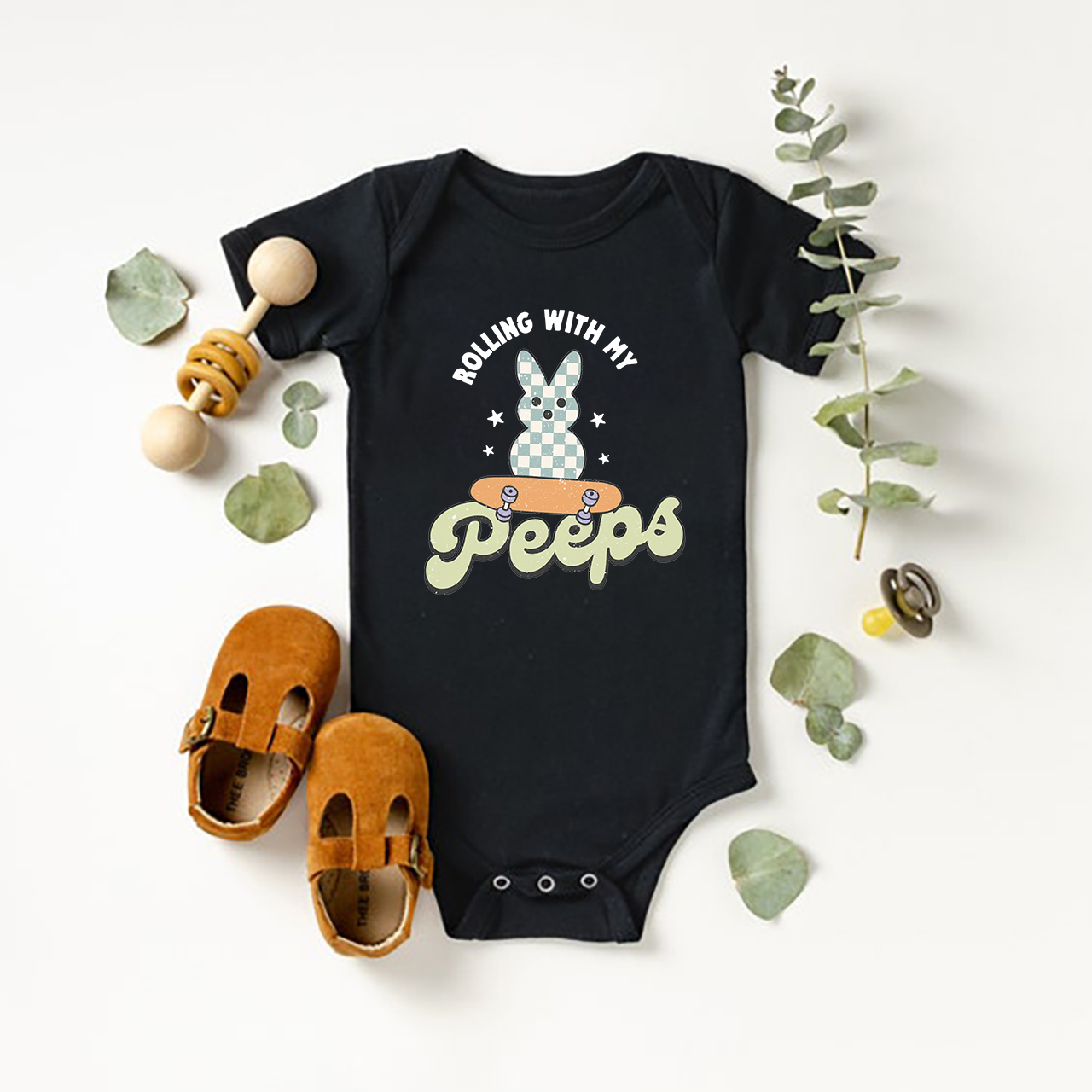 He Is Risen Easter Baby Bodysuit