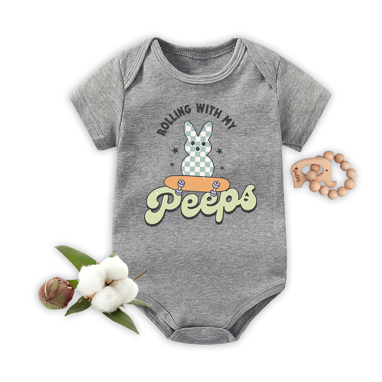 He Is Risen Easter Baby Bodysuit