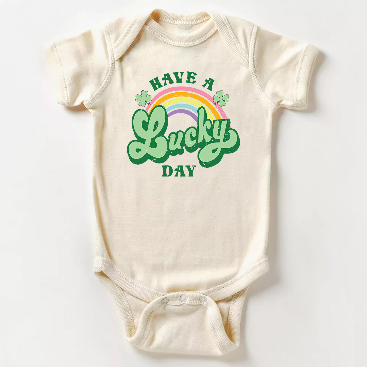 Lucky Clover St Patrick's Day Baby Bodysuit