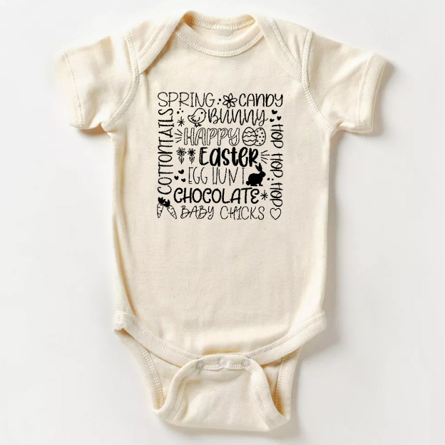 Easter Subway Art Baby Bodysuit