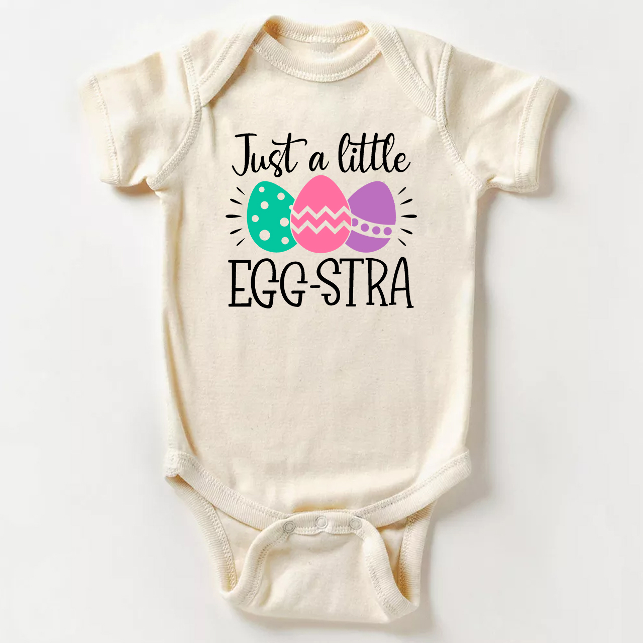 Just A Little Egg-Stra Easter Baby Bodysuit