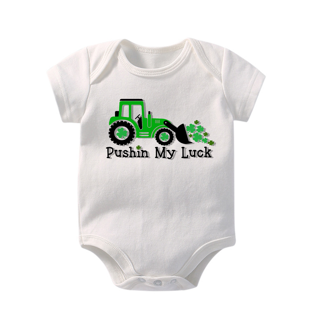 Pushin My Luck St Patrick's Day Bodysuit