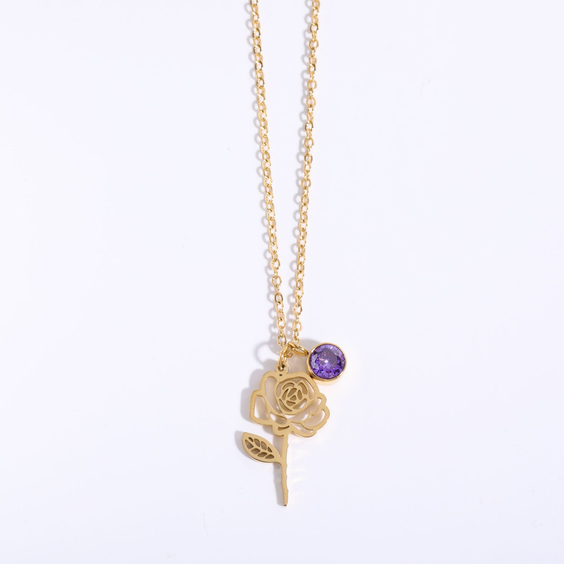 December Flower Clavicle Necklace For Mother's Day