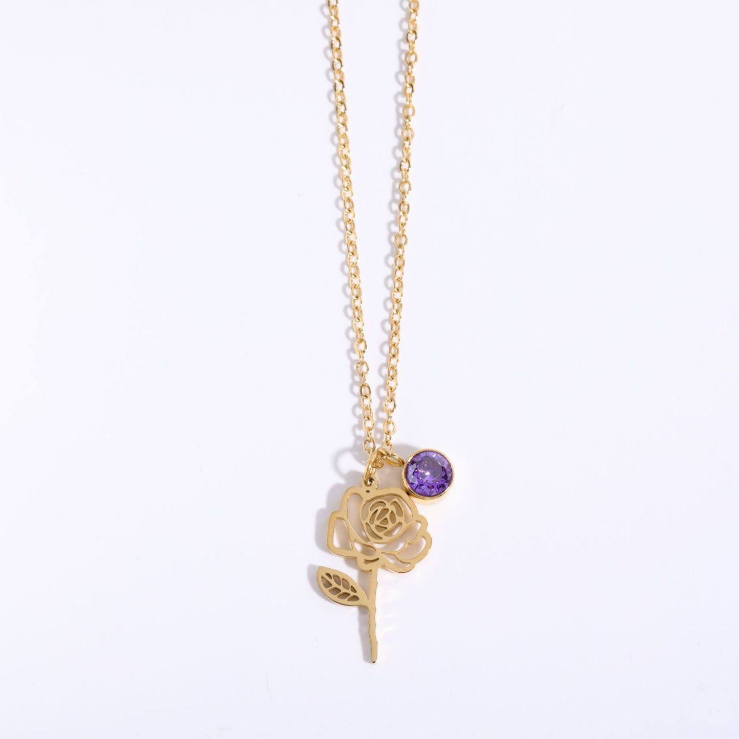 December Flower Clavicle Necklace For Mother's Day