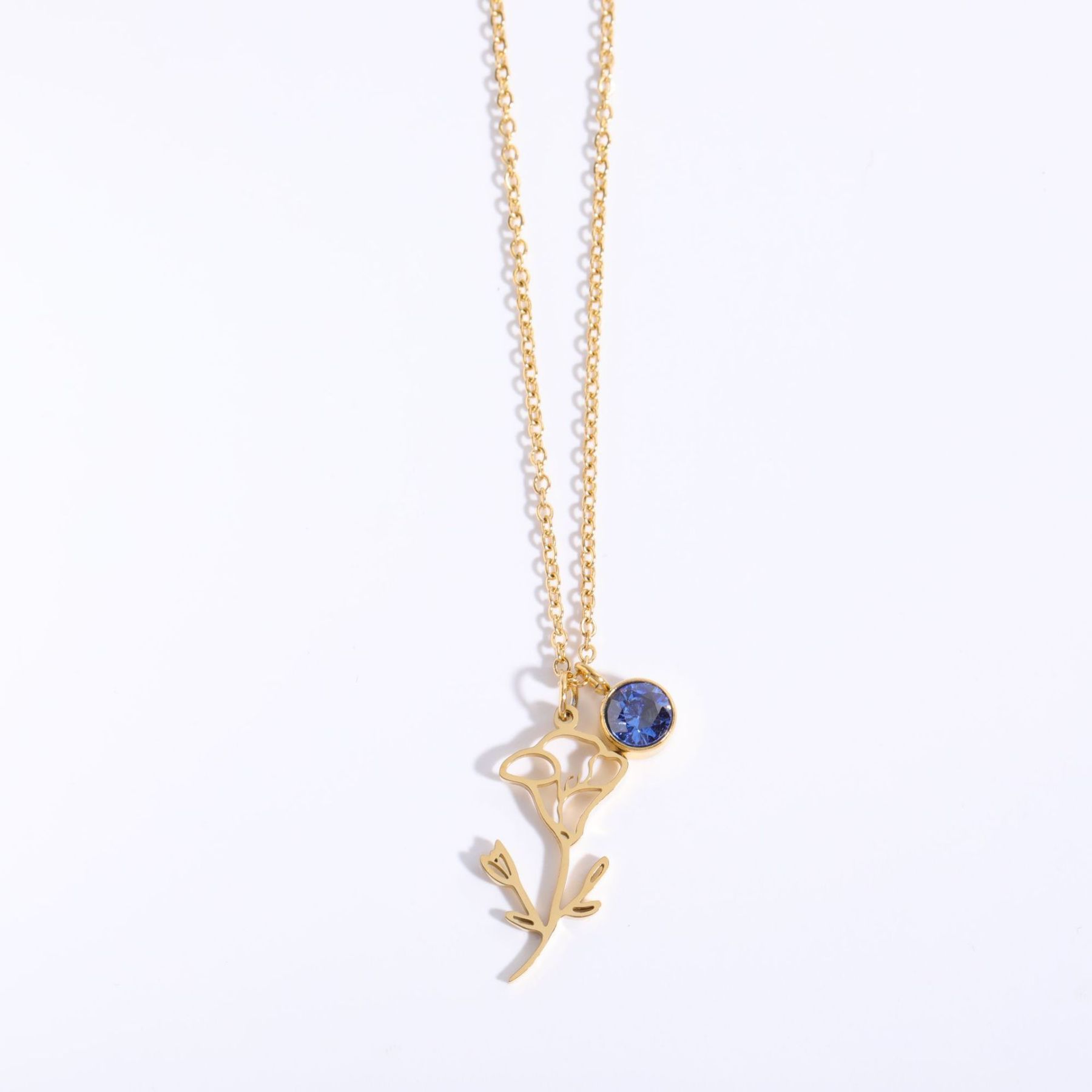 December Flower Clavicle Necklace For Mother's Day