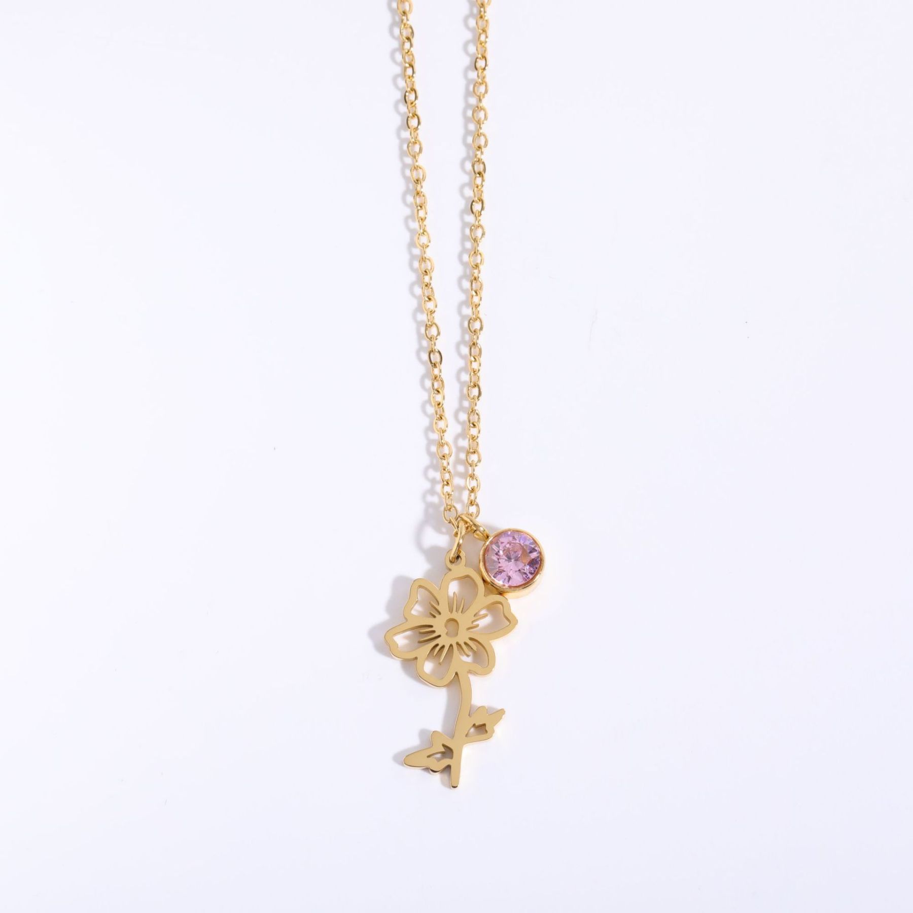 December Flower Clavicle Necklace For Mother's Day