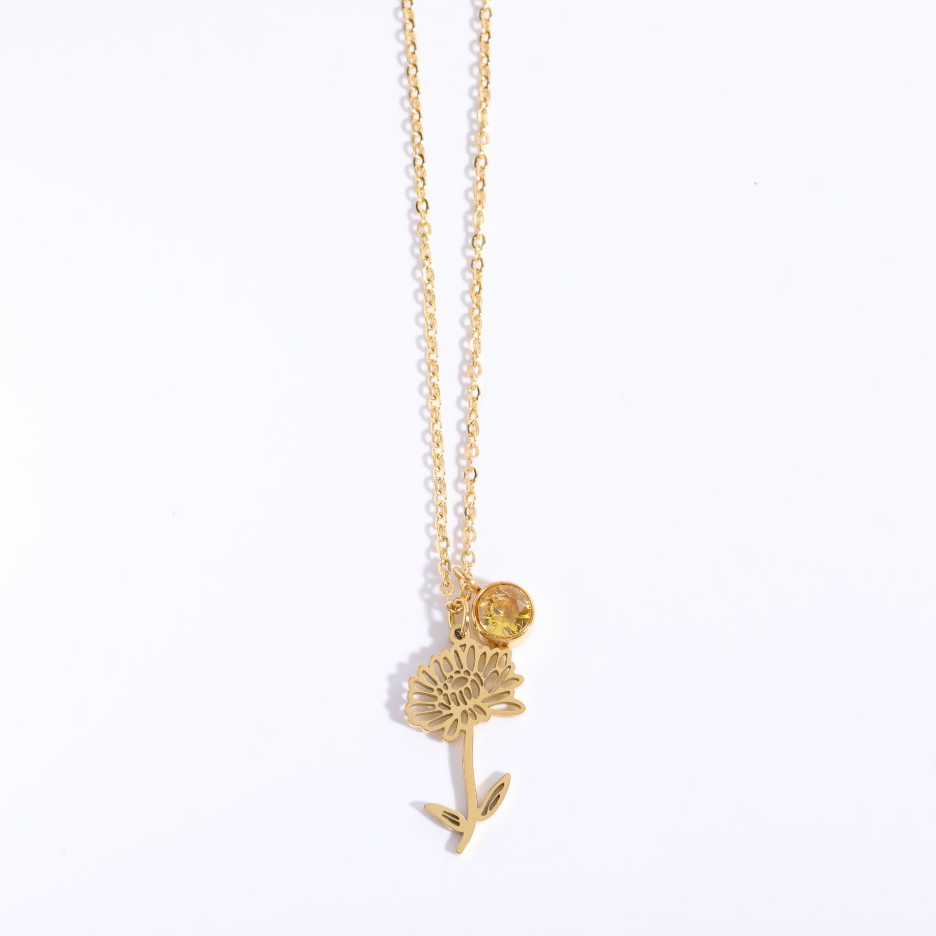 December Flower Clavicle Necklace For Mother's Day