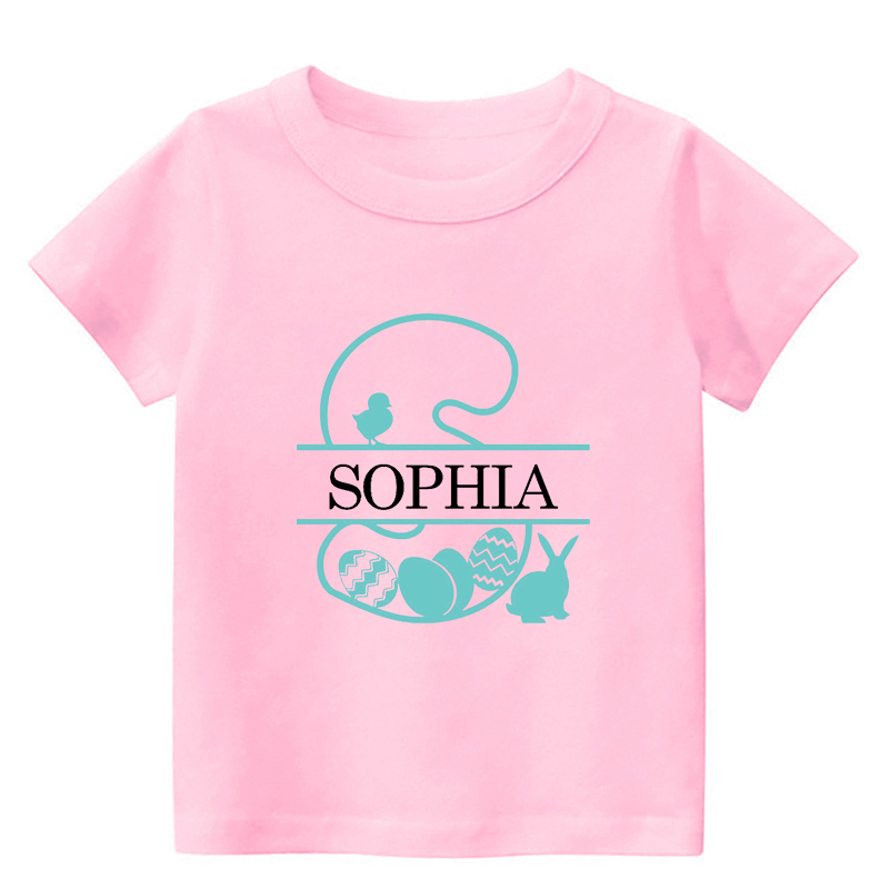 Personalized Initials Easter Toddler Shirt