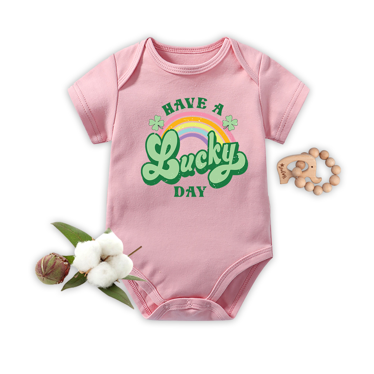 Lucky Clover St Patrick's Day Baby Bodysuit