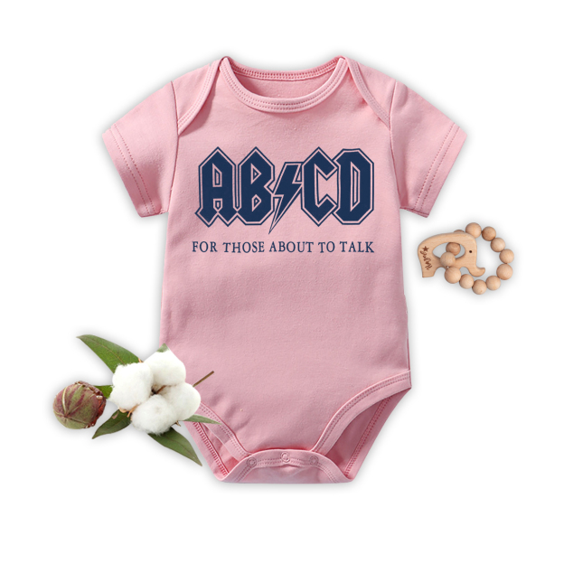 ABCD For Those About To Talk Bodysuit For Baby
