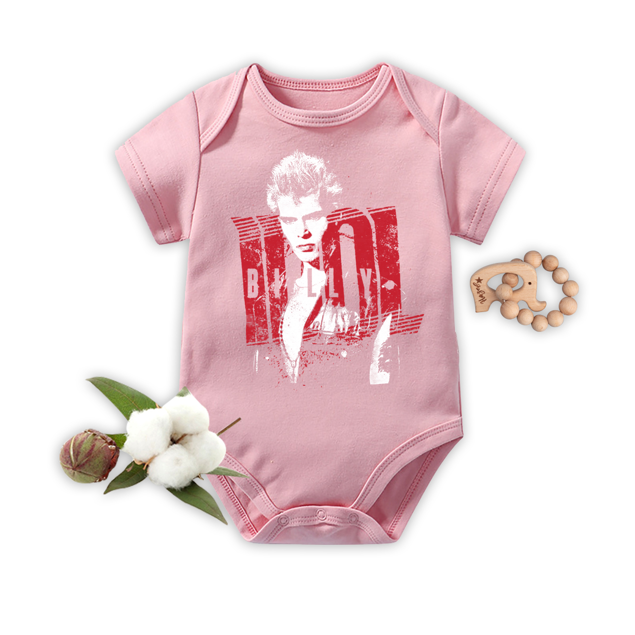 Billy Idol Black Bodysuit For Baby