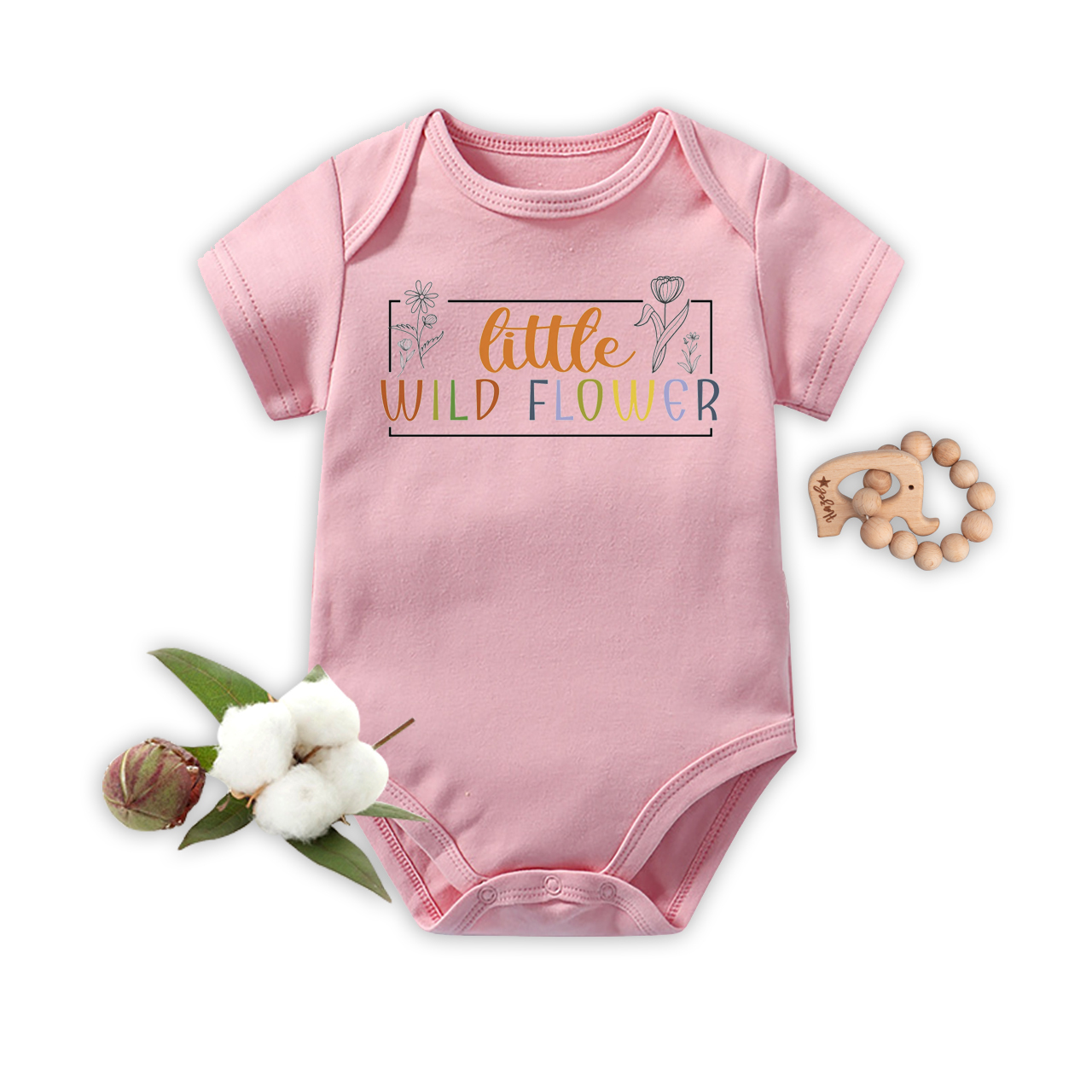 Little Wildflower Bodysuit For Baby