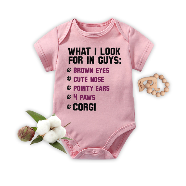 Corgi Checklist Bodysuit For Baby