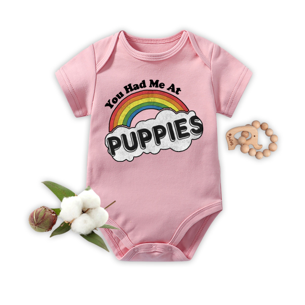 Rainbow Puppies Bodysuit For Baby