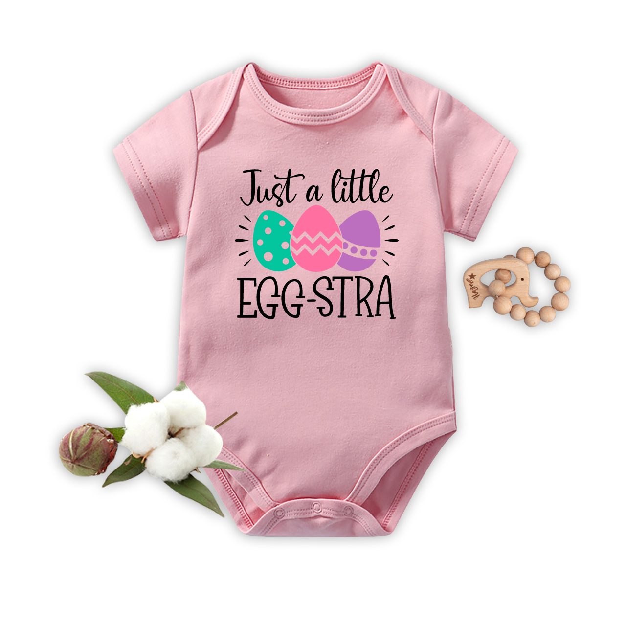 Just A Little Egg-Stra Easter Baby Bodysuit