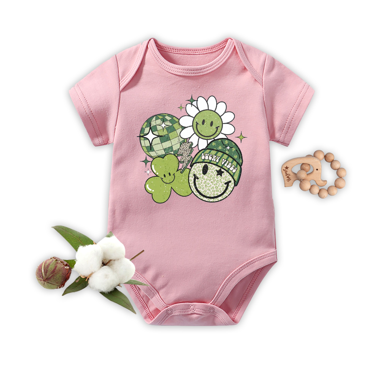 Disco Lucky Vibes Bodysuit For Baby