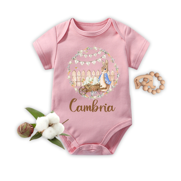 Peter Rabbit Wreath Design Bodysuit For Baby