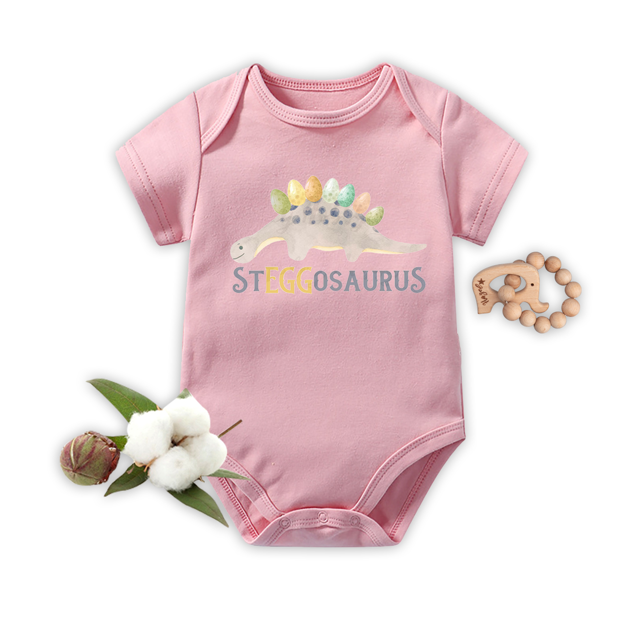 Steggosaurus Easter Bodysuit For Baby