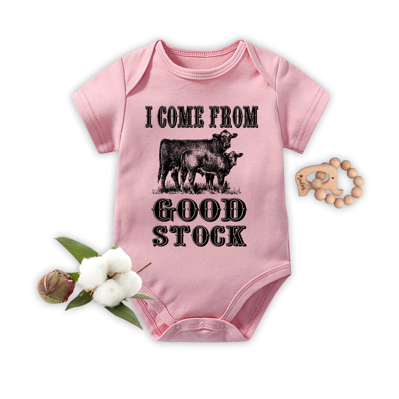  I Come From Good Stock Bodysuit For Baby