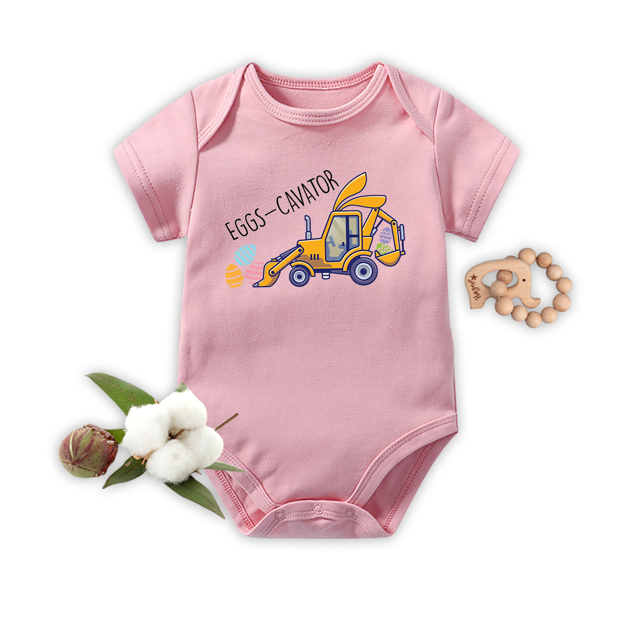 Hop Hop Easter Baby Bodysuit