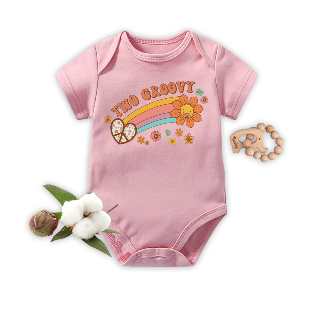Two Groovy 2nd Birthday Bodysuit For Baby