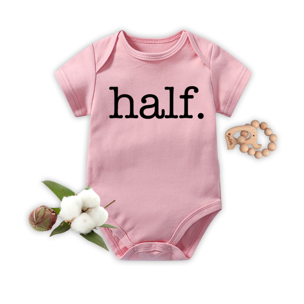 Vintage Half Birthday Bodysuit For Baby