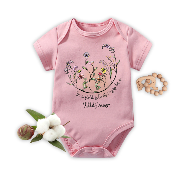 Be A Wildflower Bodysuit For Baby