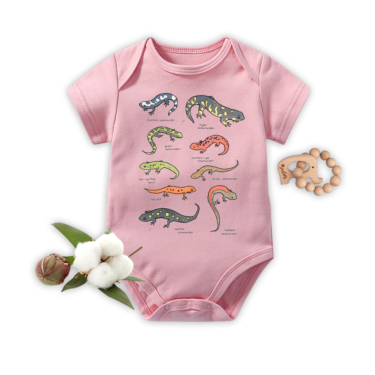 Salamanders Chart Bodysuit For Baby
