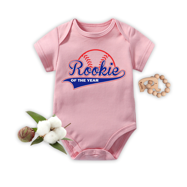 Personalized Baseball Rookie Bodysuit For Baby