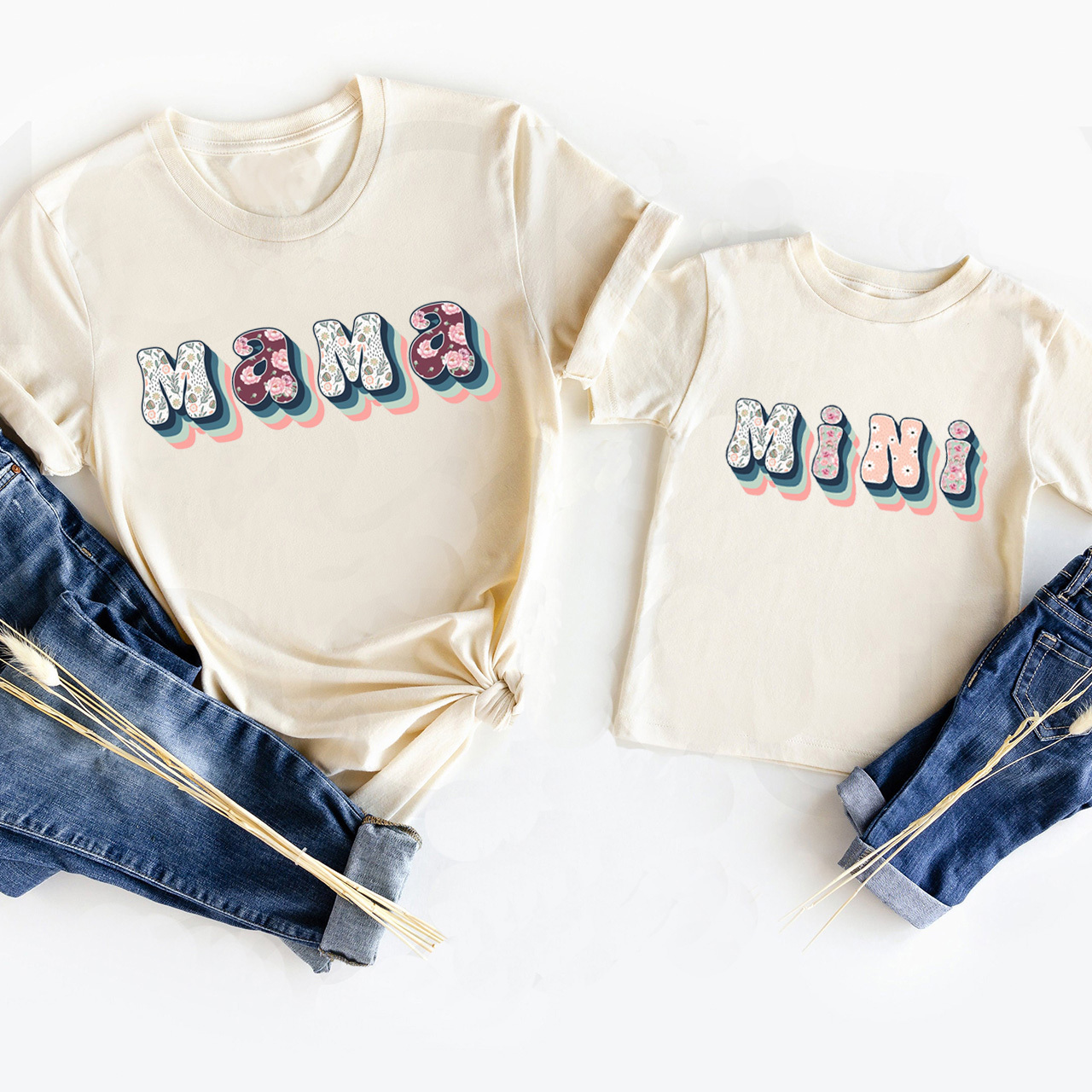 Florals MAMA & MINI Matching Tees For Mother's Day