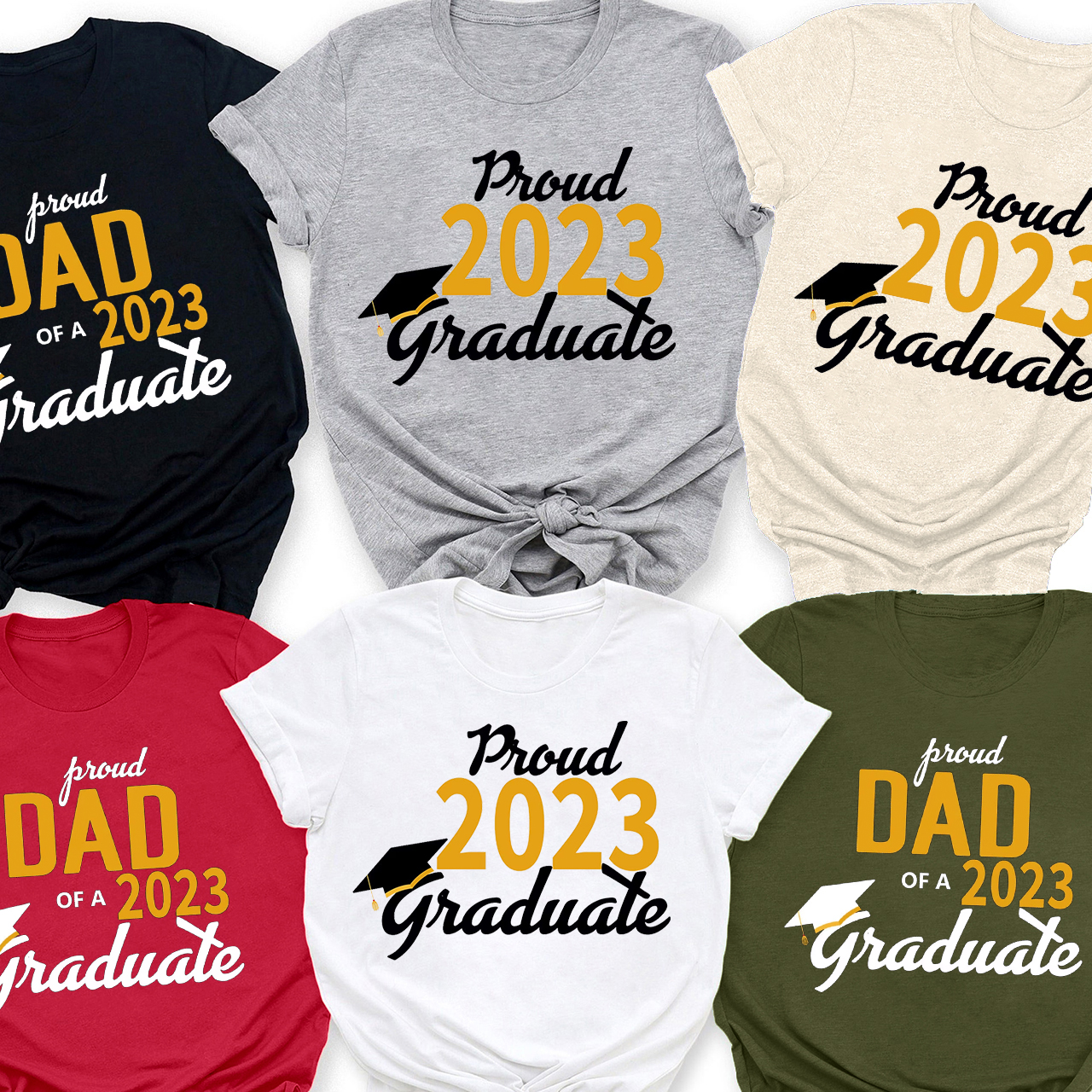 Personalized  Class of 2023 Family Graduation T-shirts