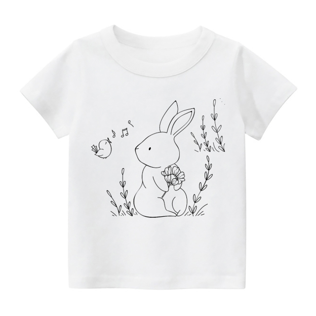 Rabbit With Butterfly Three Designs Toddler Shirt