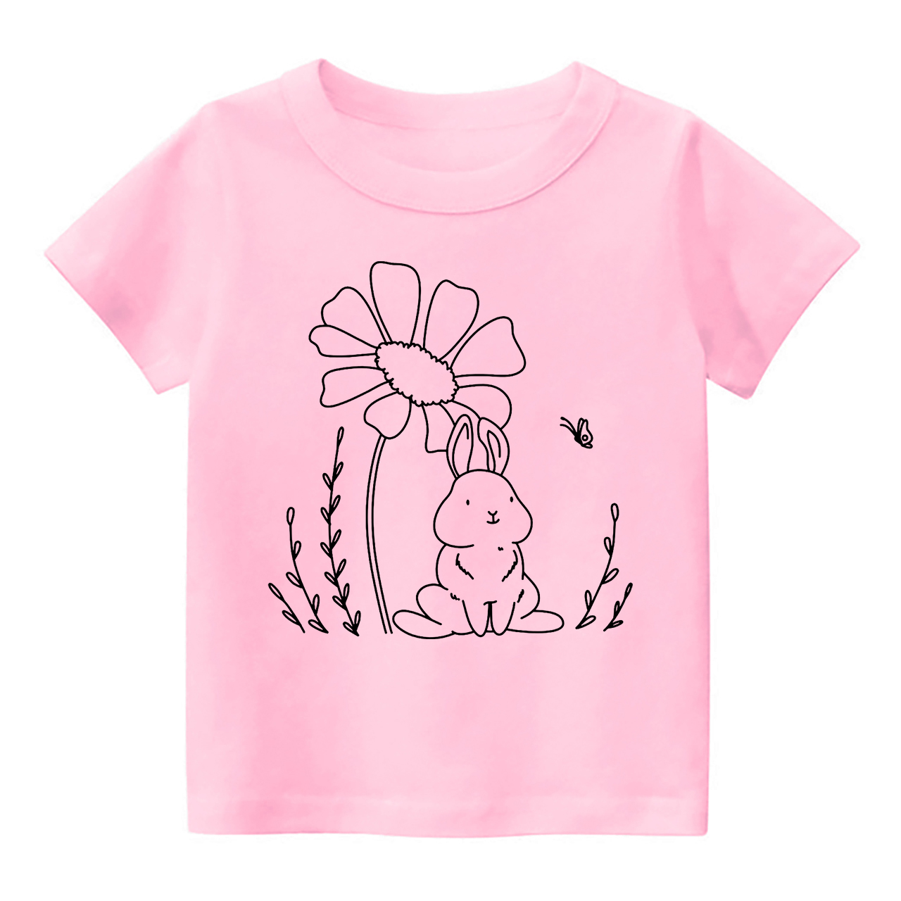 Rabbit With Butterfly Three Designs Toddler Shirt