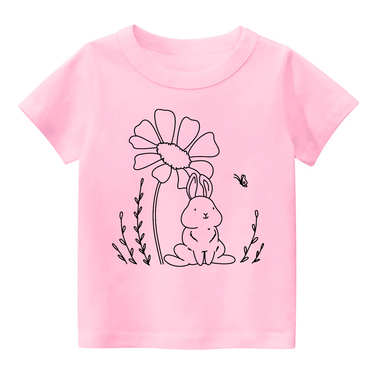 Rabbit With Butterfly Three Designs Toddler Shirt