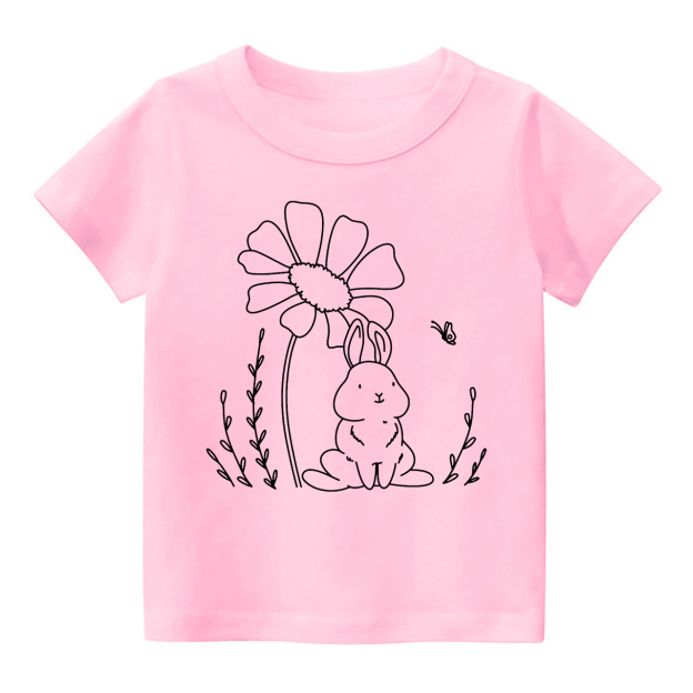 Rabbit With Butterfly Three Designs Toddler Shirt