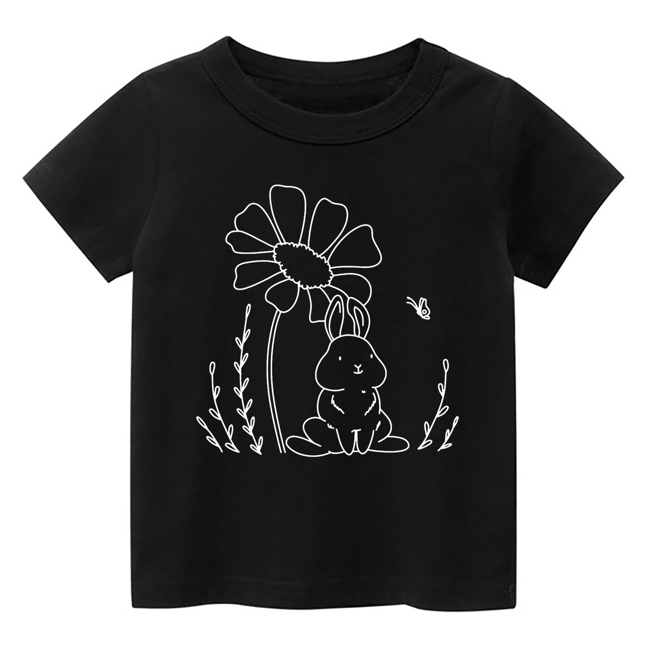 Rabbit With Butterfly Three Designs Toddler Shirt