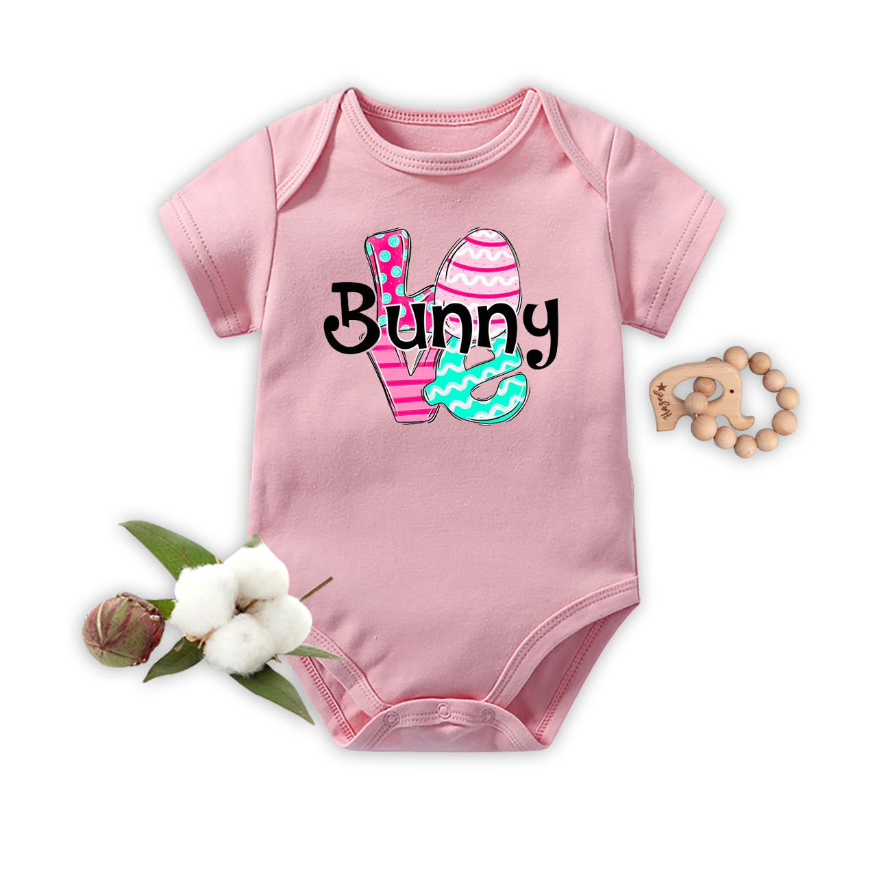Hop Hop Easter Baby Bodysuit