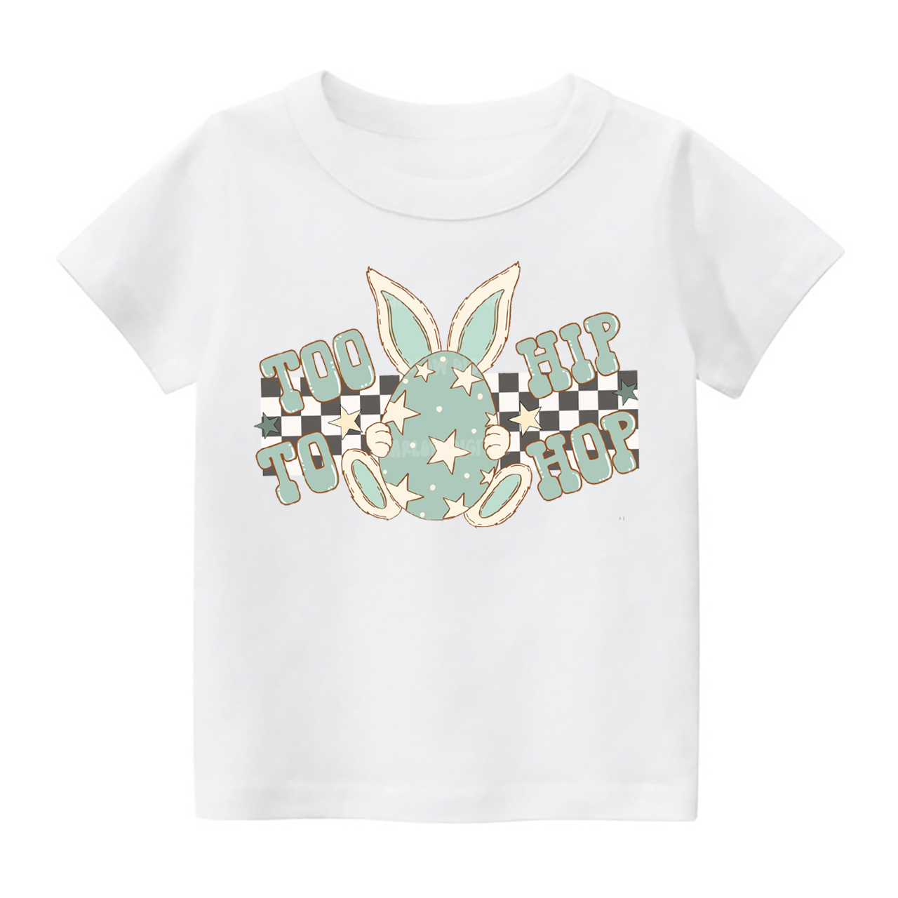 Too Hip To Hop Easter Toddler Shirt