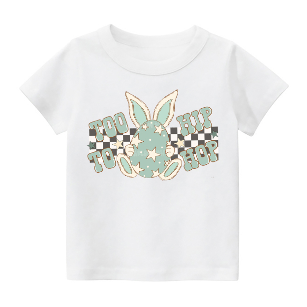 Too Hip To Hop Easter Toddler Shirt