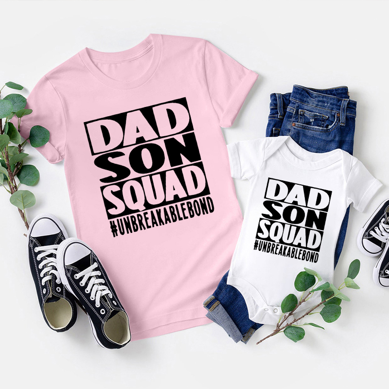 Dad And Son Squad Father's Day Matching Shirts 