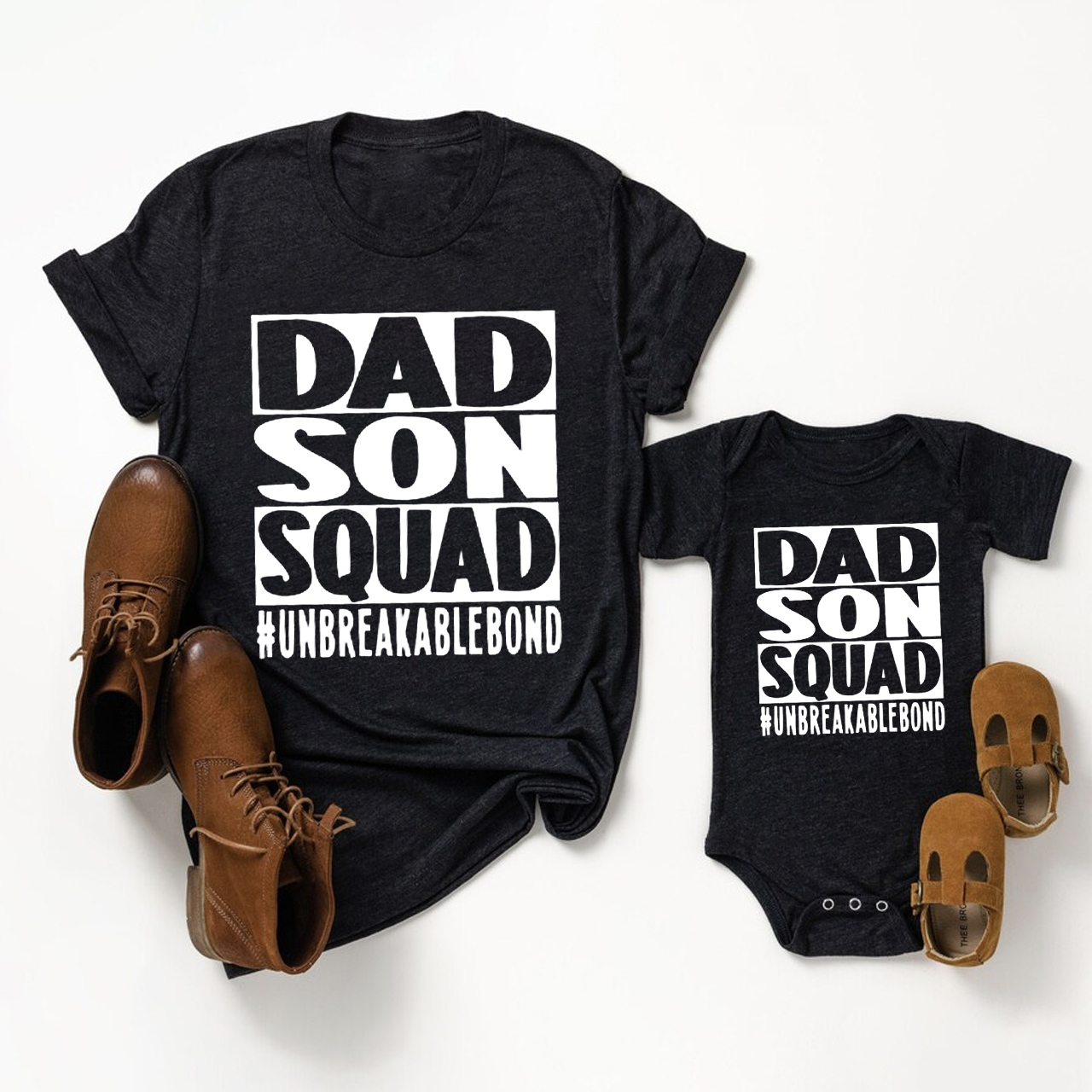 Dad And Son Squad Father's Day Matching Shirts 