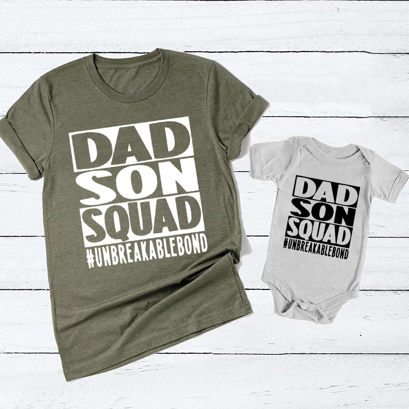 Dad And Son Squad Father's Day Matching Shirts 