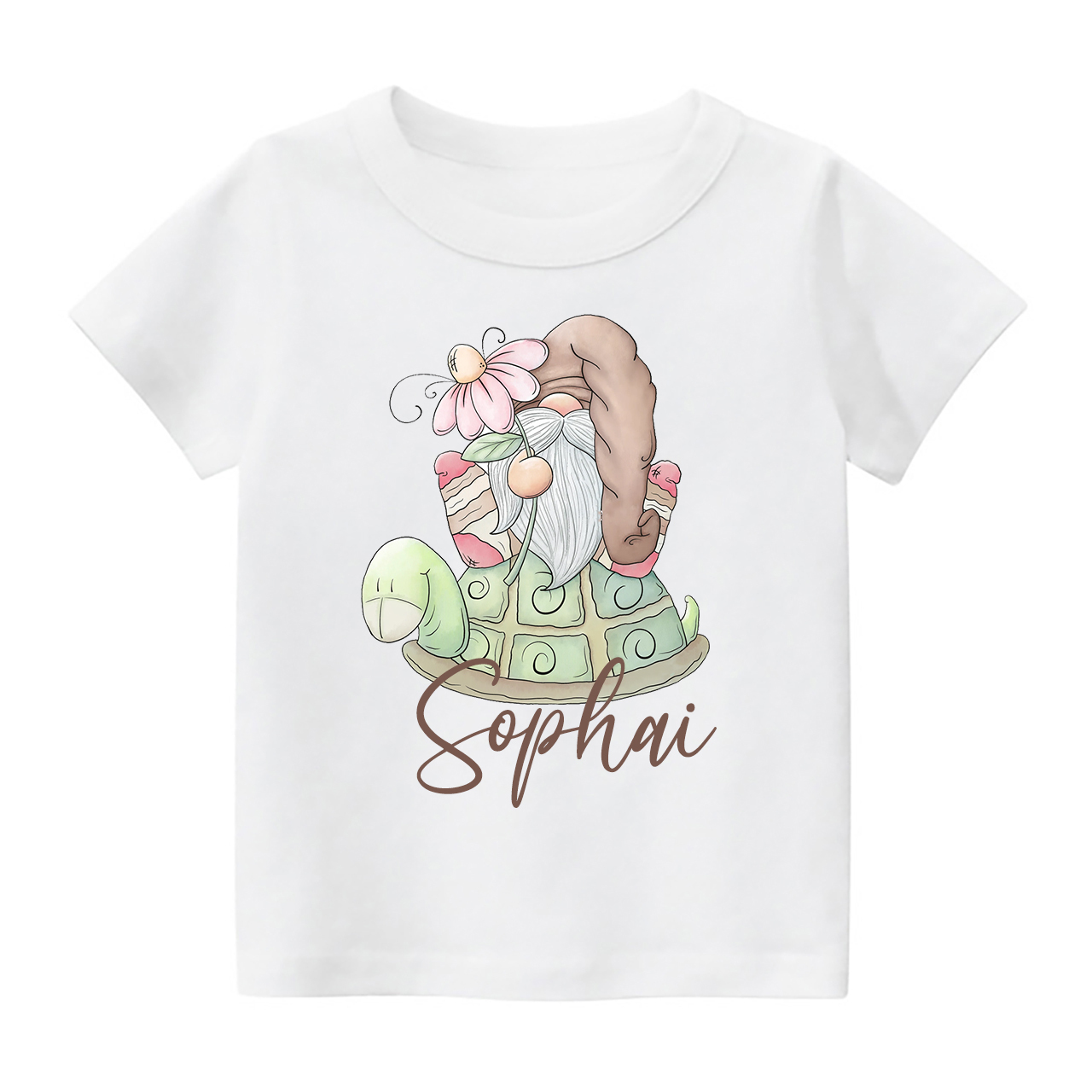 Spring Turtle Gnome Toddler Shirt