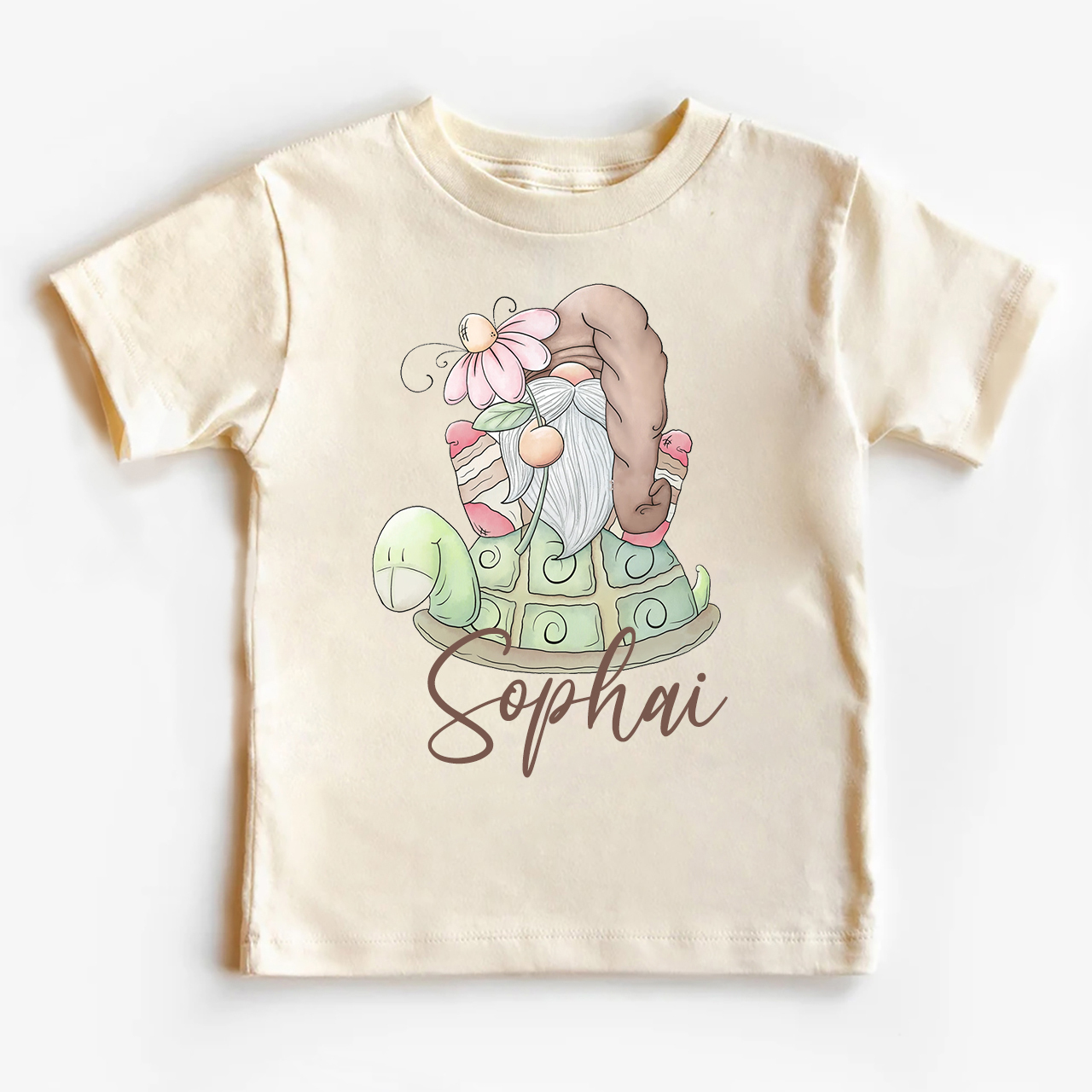 Spring Turtle Gnome Toddler Shirt