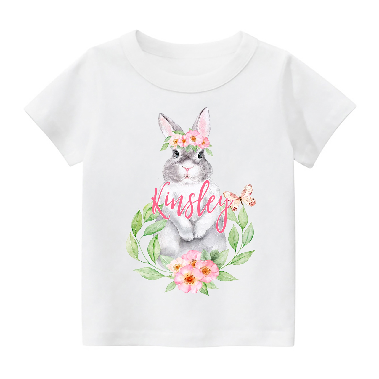 Pink&Green Bunny Gnome Toddler Shirt